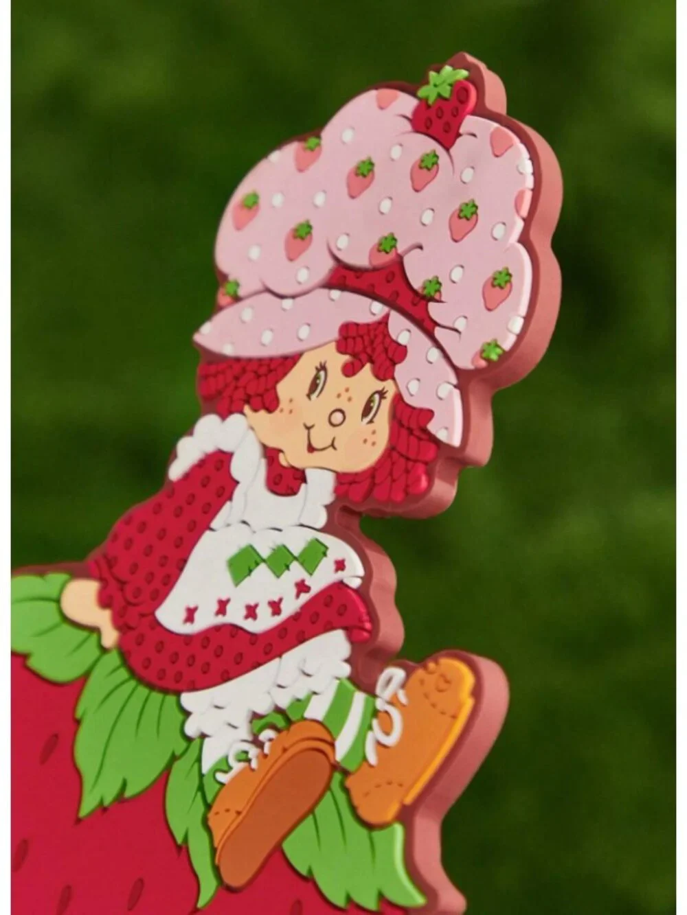 Strawberry Shortcake Cartoon Coaster Cute Strawberry-Shaped Drink Mat, Retro